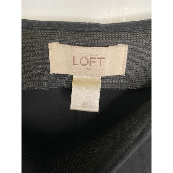 Ann Taylor LOFT 8-Gore Ponte Skirt Size Medium Black - Picture 3 of 4
